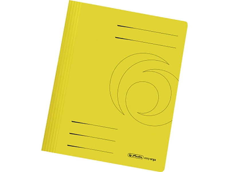 herlitz Chemise à lamelle easyorga, carte lustrée, jaune