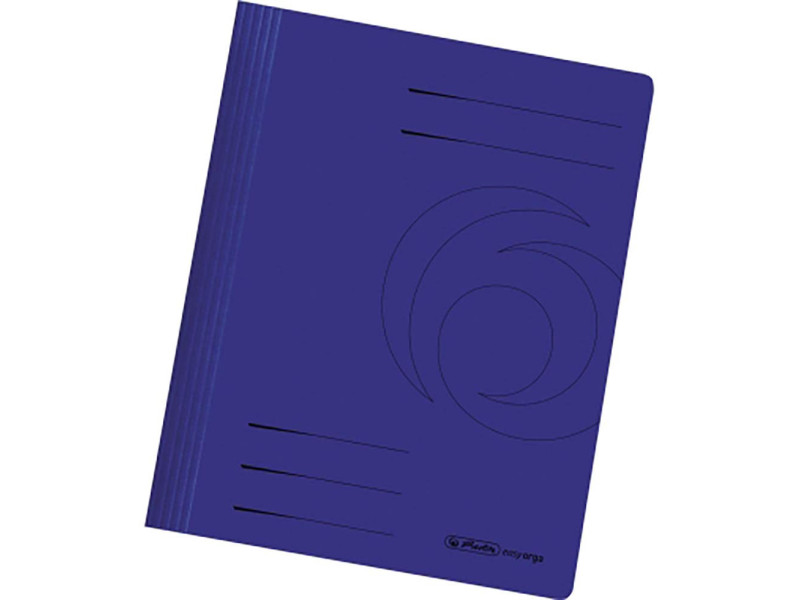 herlitz Chemise à lamelle easyorga, carte lustrée, bleu