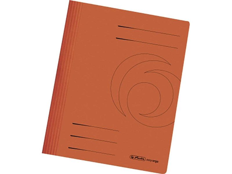 herlitz Chemise à lamelle easyorga, carte lustrée, orange
