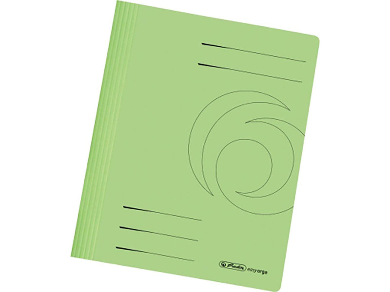herlitz Chemise à lamelle easyorga, carte lustrée, vert