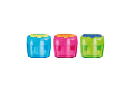 herlitz Taille-crayon à 2 trous, en plastique, ovale