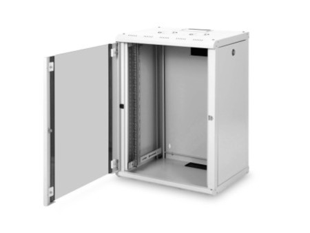DIGITUS Coffret mural 19' Unique Line, 16 U, gris clair