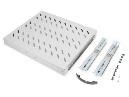 DIGITUS étagère 19', 1U, extensible, profondeur: 345 mm