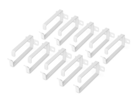 DIGITUS Etrier de câble en tôle d'acier, 44 x 100 mm, gris