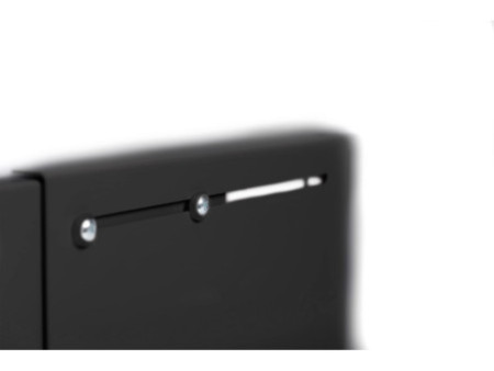 DIGITUS Support mural universel 19', 2 U, (RAL 9005), noir