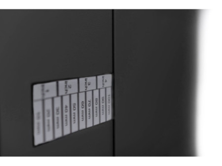 DIGITUS Support mural universel 19', 2 U, (RAL 9005), noir