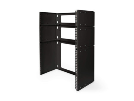 DIGITUS support mural 19' universel, 4 U, (RAL 9005), noir