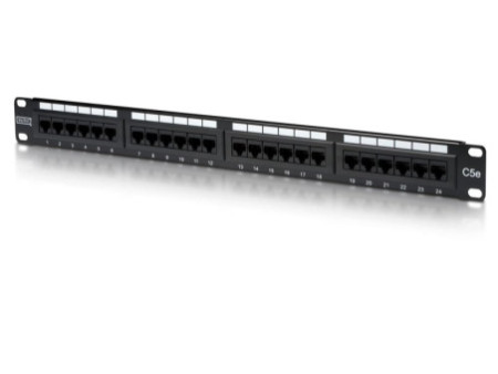 DIGITUS panneau de brassage 19' Cat.5e, 24 ports RJ45, 1 U