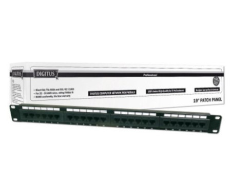 DIGITUS panneau de brassage 19' Cat.5e, 24 ports RJ45, 1 U