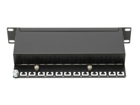 DIGITUS CAT.5e 10' panneau brassage, 12 x RJ45, blindé, 1U