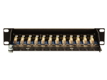 DIGITUS CAT.5e 10' panneau brassage, 12 x RJ45, blindé, 1U