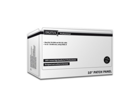 DIGITUS CAT.5e 10' panneau brassage, 12 x RJ45, blindé, 1U