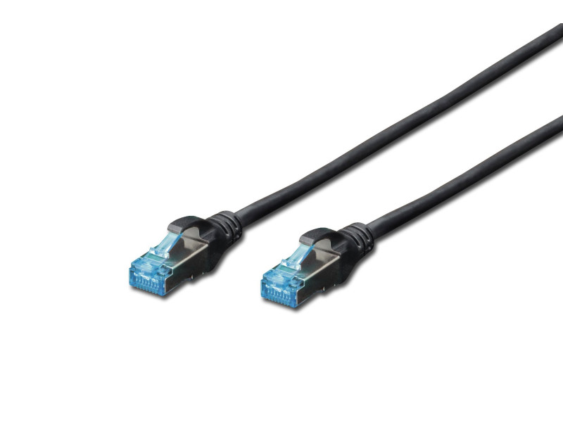 DIGITUS Câble patch Premium, Cat.5e, SF/UTP, 3 m, noir