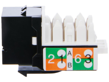 DIGITUS Keystone Module Kat.6, Classe E, noir