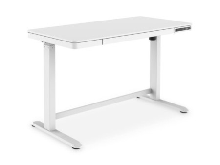 DIGITUS Bureau assis-debout, (L)1.200 mm, blanc