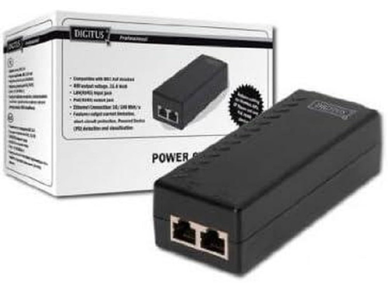 DIGITUS Injecteur PoE, conforme au standard IEEE 802.3af