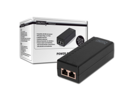 DIGITUS Injecteur PoE, conforme au standard IEEE 802.3af
