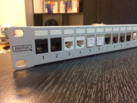 DIGITUS panneau de brassage modulaire 19' cat.6, 24 ports