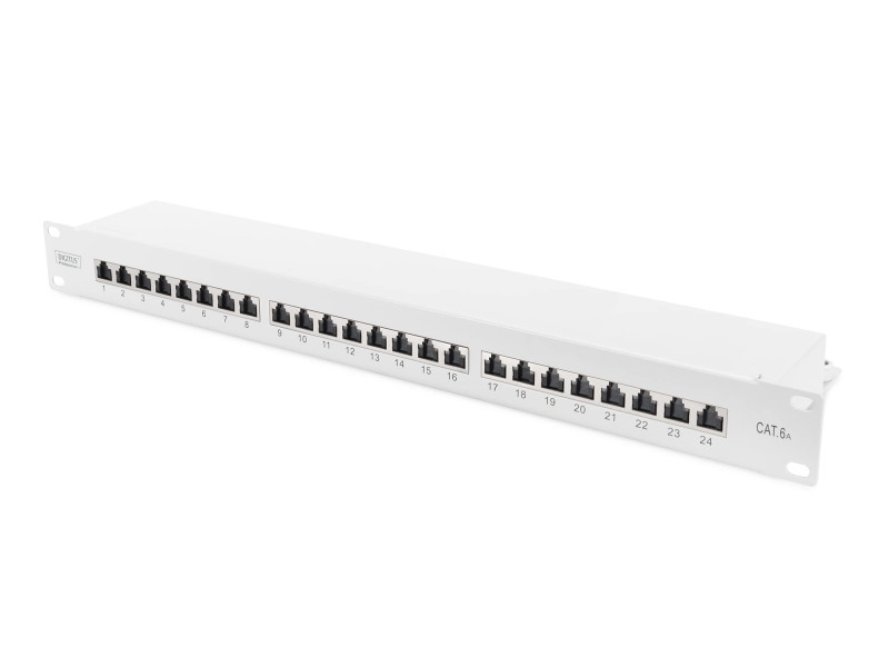 DIGITUS Panneau 19', cat.6A (profond), 25 x ports RJ45, 1 U