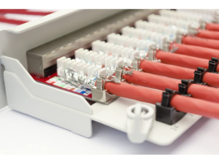 DIGITUS Panneau 19', cat.6A (profond), 25 x ports RJ45, 1 U