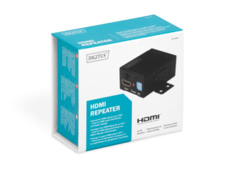 DIGITUS Amplificateur de signaux HDMI, 35 m d'autonomie