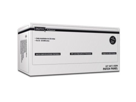 DIGITUS Panneau de brassage RNIS 19', CAT 3, 25 ports RJ45,