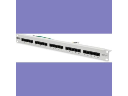 DIGITUS Panneau de brassage RNIS 19', CAT 3, 25 ports RJ45,