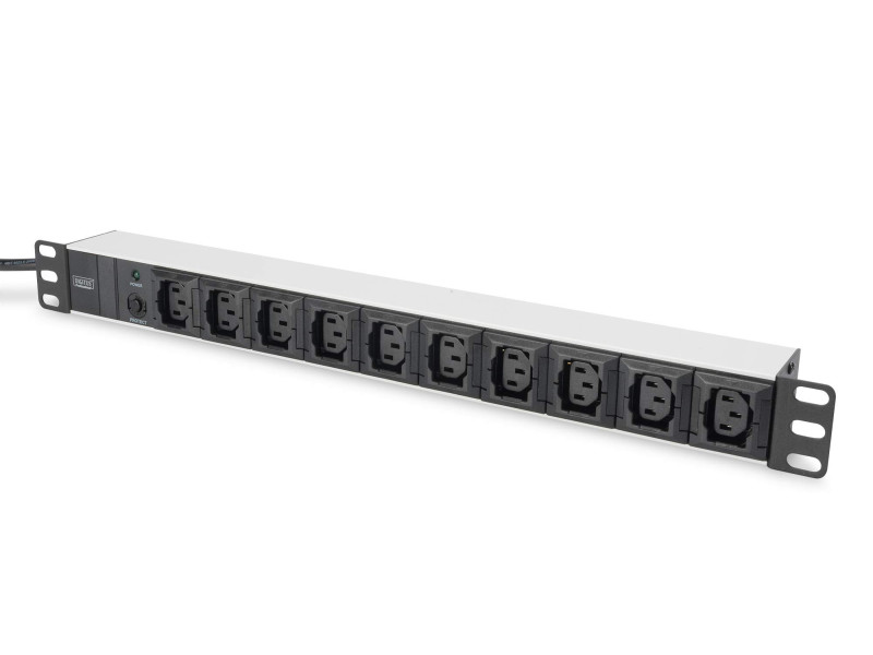 DIGITUS bloc multiprise 19', 10 ports, avec parasurtenseur