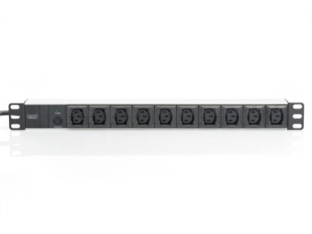 DIGITUS bloc multiprise 19', 10 ports, avec parasurtenseur