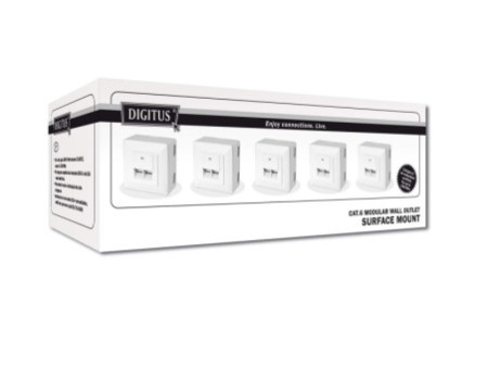 DIGITUS boîtier pour montage en saillie cat.6 classe E,
