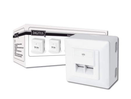 DIGITUS boîtier pour montage en saillie cat.6 classe E,