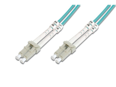 DIGITUS Câble patch à fibres optiques, OM3, fiche LC - fiche