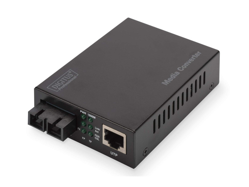 DIGITUS convertisseur média Gigabit Ethernet,SC/RJ45, multi