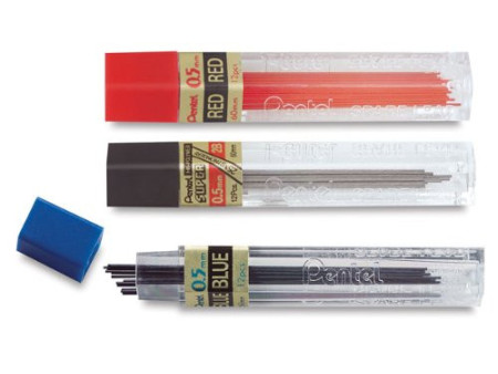 Pentel Etui mines HI-POLYMER SUPER, gradation: 4H