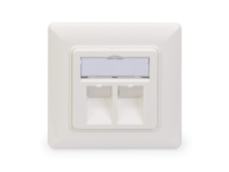 DIGITUS boîtier vide pour module Keystone jacks 2x RJ45,