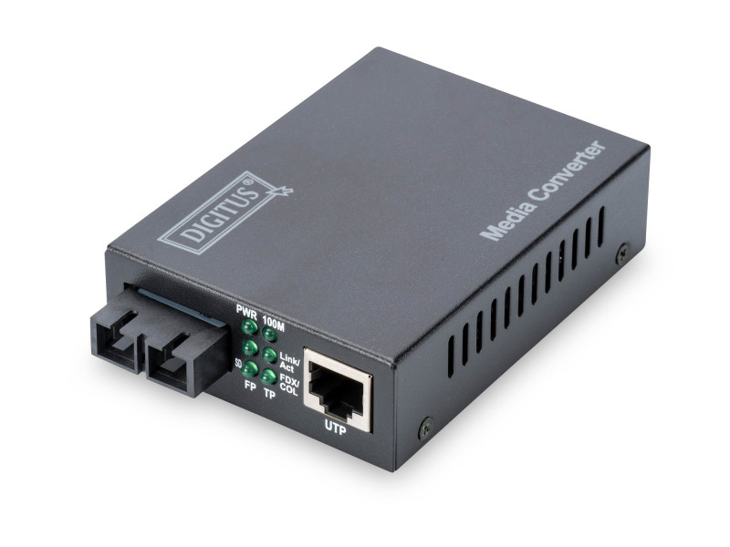 DIGITUS convertisseur média Fast Ethernet, RJ45/SC, monomode