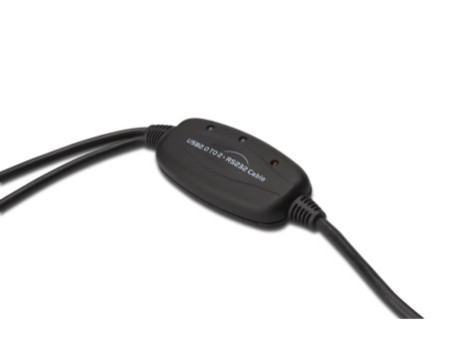 DIGITUS câble adaptateur USB 2.0 - 2 x RS232, 1 Mbps/sec