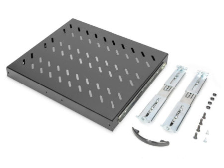 DIGITUS étagère 19', 1U, extensible, profondeur: 345 mm
