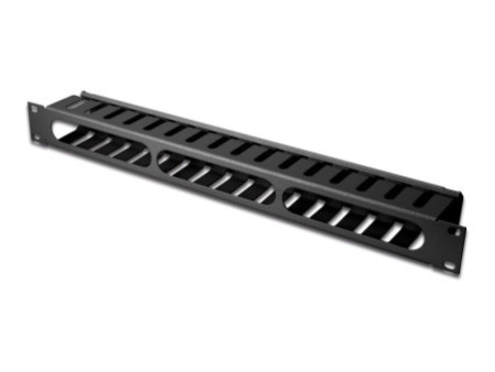 DIGITUS cage de gestion de câble, 1U, noir (RAL 9005)