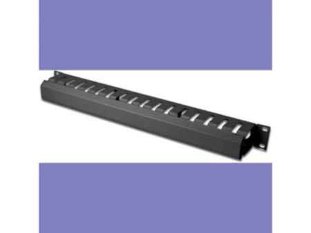 DIGITUS cage de gestion de câble, 1U, noir (RAL 9005)