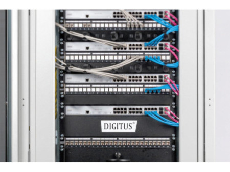 DIGITUS plaque de recouvrement 19', 1 U, (RAL 9005), noir