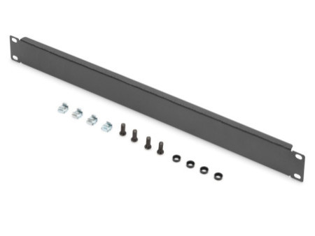 DIGITUS plaque de recouvrement 19', 1 U, (RAL 9005), noir