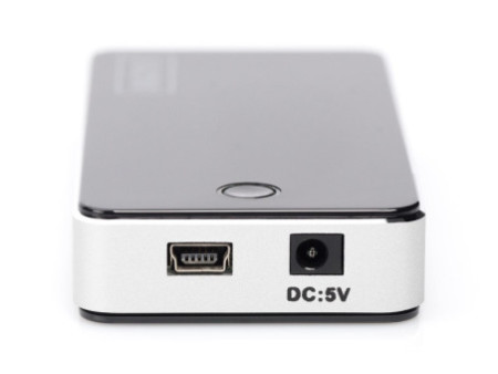 DIGITUS Hub USB 2.0, 7 ports, avec bloc d'alimentation, noir