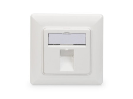 DIGITUS boîtier vide pour module Keystone,1 port, blanc pur