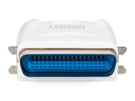 DIGITUS Serveur d'impression Fast Ethernet, parallèle, blanc