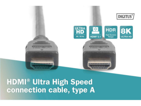 DIGITUS Câble de raccordement Ultra High Speed HDMI, 2,0 m