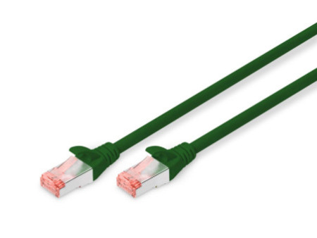 DIGITUS Câble de brassage, Cat. 6, S/FTP, 2,0 m, vert
