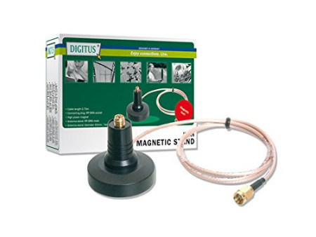 DIGITUS Socle d'antenne pour antenne Wifi,fiche mâle R-SMA