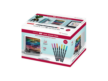 Tombow Feutre double pointe 'ABT DUAL BRUSH PEN', organiseur
