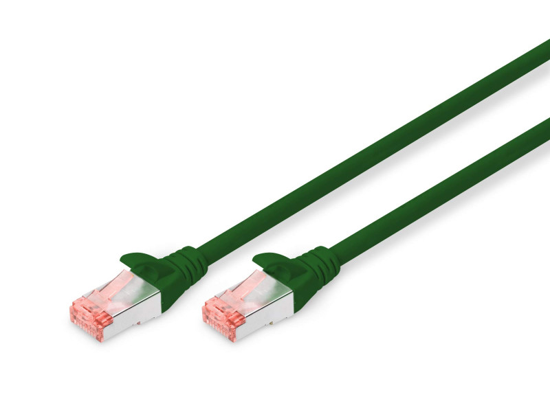 DIGITUS Câble de brassage, Cat. 6, S/FTP, 5,0 m, vert